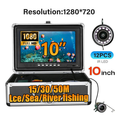 Underwater Fishing Camera, 10" Fish Finder with 12 | SAMAG