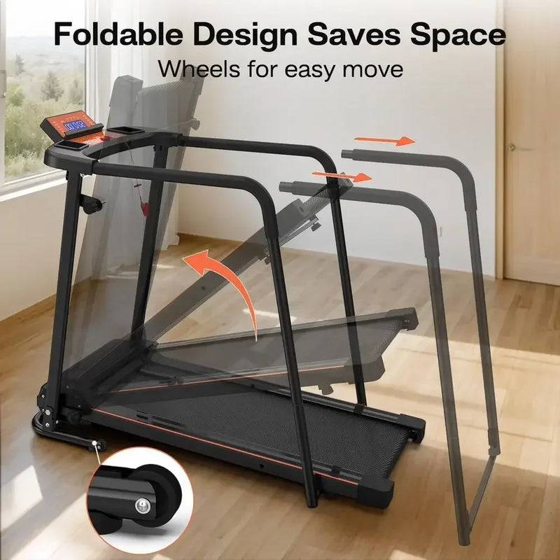 Adjustable Walking Treadmill with Senior Support, Long - View 6 | SAMAG