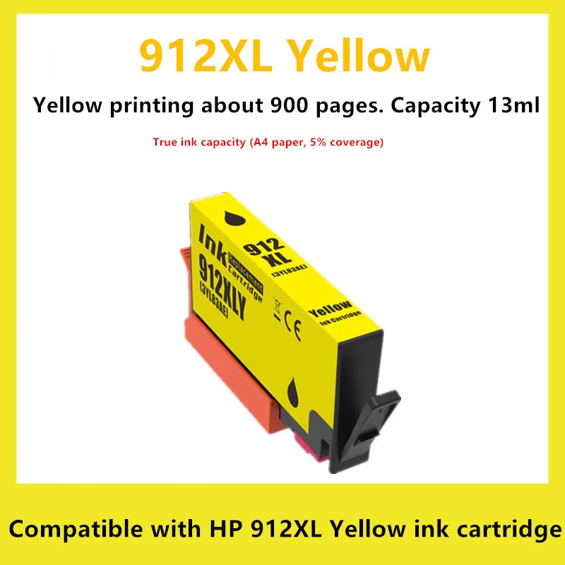 Compatible For HP 912 912XL Ink Cartridge HP912 OfficeJet 8010 8012 8013 8014 8015 8017 8018 8020 8022 8023 8024 8025 Printer