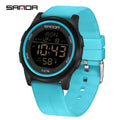 SANDA 6182 Multifunction Waterproof LED Digital Mens Wristwatches Sport Electronic Watch for Alarm Clock - Visuel 12 | SAMAG
