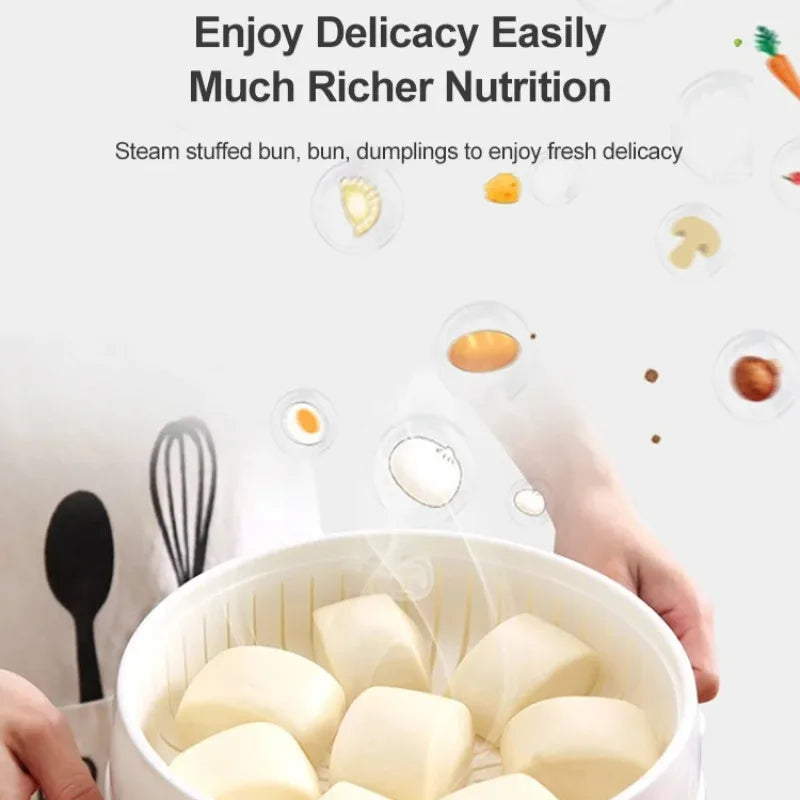 New Microwave Steamer with Circular Square Single Double and Triple Layers  Perfect for Kitchen Use