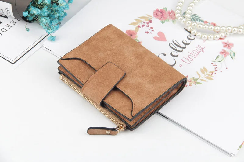 Luxur Leather Women's Wallet Large-capacity Multi-card Slots Slim Coin Pocket Purse Cards Holders Wallet for Woman