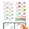 2Pcs 2026  Calendar Stickers Monthly Planner Stickers Labels For Diy Scrapbook Journals Notebooks Scheduling School Office