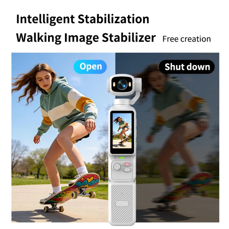 HD Action Camera With External Battery 90° Flip Screen WIFI For Vlog YouTube Girls Entry Video Recording Record Life Action Cam
