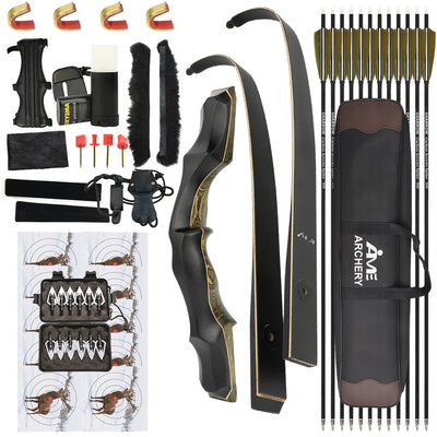 Archery Recurve Bow Arrow Set 62" High - Density Technical | SAMAG