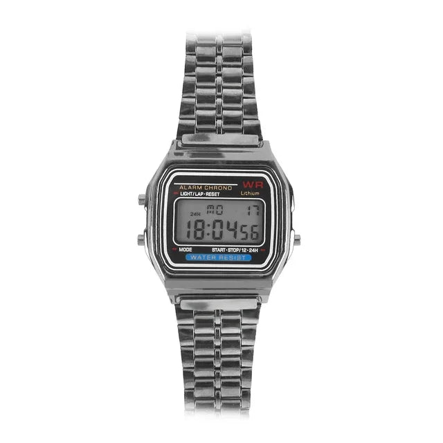 F91W Luxury Watch Waterproof Retro Digital Stainless Steel Sports Military Watches Men Women Electronic Wrist Watches Clock