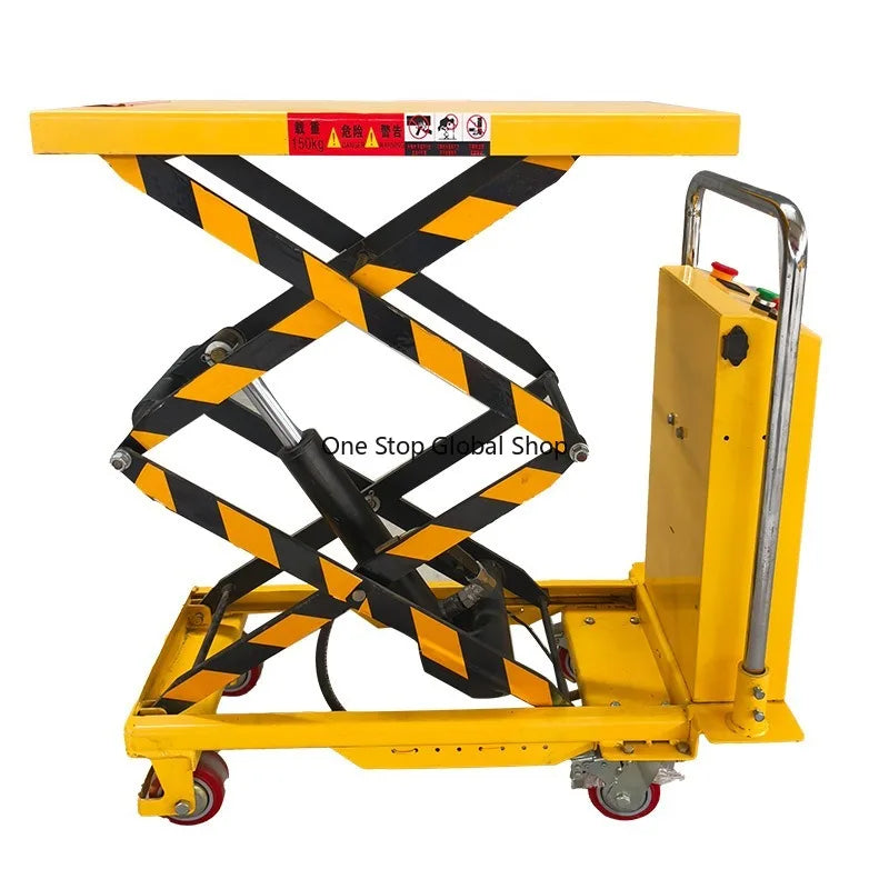 -hydraulic lifting platform car tool car 220V/12V hand push scissor lift working platform