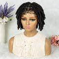 Short Dreadlock Braided Wigs Synthetic Full Lace Braided Lace Wigs with Baby Hair Lace Frontal Locs Braids Wigs for Black Women