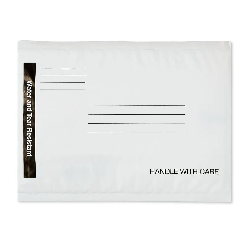 White Self-Sealing #0 Poly Bubble Mailers, Padded Envelopes, 6" x 9", 10 pack