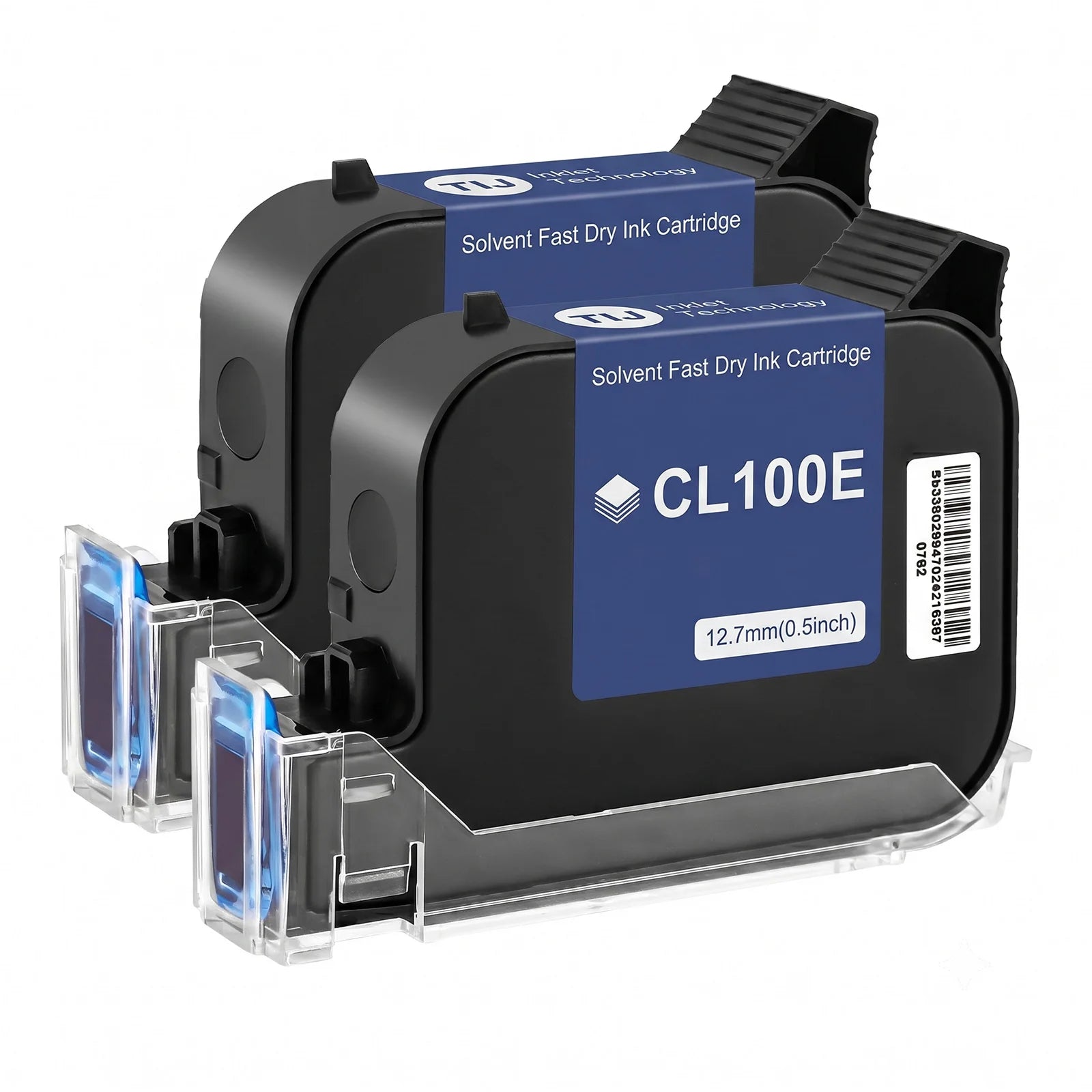 Cenliro CL100E 12.7mm Quick Dry Solvent Ink Cartridge Waterproof High Adhesion for Handheld Mini Online Inkjet Printer 1/2/5pcs
