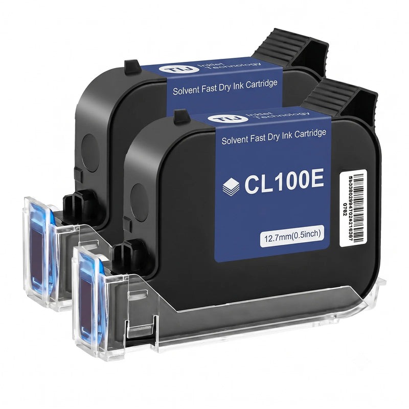 Cenliro CL100E 12.7mm Quick Dry Solvent Ink Cartridge Waterproof High Adhesion for Handheld Mini Online Inkjet Printer 1/2/5pcs