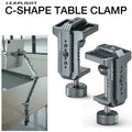 LEAPLIGHT Photography C Clamp with NATO 1/4" and 3/8" Hole for Photo Studio Video DSLR,Cameras Desktop Mount Tables Desk Clamps