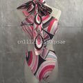 Women's Scarf Swimsuits with Letter Signature Logo Lady | SAMAG