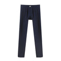 Modal autumn and winter men's fleece thickened slim-fitting cotton pants youth single-piece leggings, long johns, thermal pants