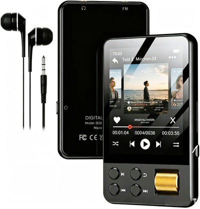 64GB Bluetooth MP3 Player, 2.4' Touch Lossless W/HiFi FM | SAMAG