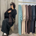 Eid Islamic Modest Dress for Women Abaya Lace-up Sleeve | SAMAG
