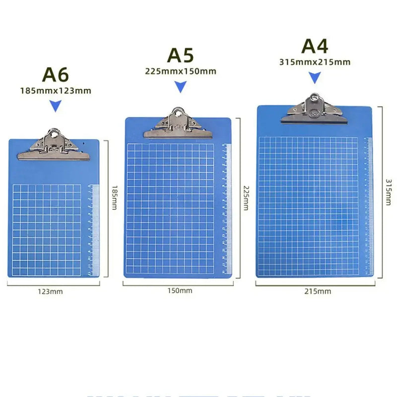 A4 / A5 Splint Density Board Writing Board Metal Aluminum Folder Clip File Plastic Menu Bill Folder Office Stationery