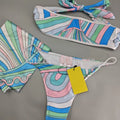 Women's Scarf Swimsuits with Letter Signature Logo Lady | SAMAG