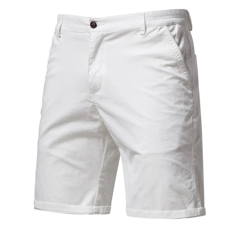 Summer Men's Shorts Solid Color Mid-Waist Elastic | SAMAG