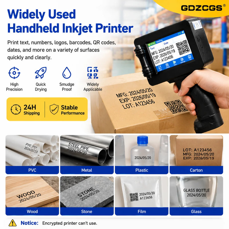 2588+ 2588 2588+M 42ML Ink Cartridge Quick-drying 12.7mm Print Height Universal for unencrypted handheld printer Black