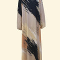 Horetong Summer Muslim Abaya Women Dress Art Print O-Neck | SAMAG