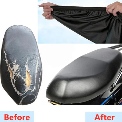 Motorcycle Seat Cover Elastic PU Leather Motorbike | SAMAG