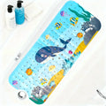 1pc Cartoon Extra Long Bathtub Mat 40x100cm Non Slip Bath Mat for Bathroom Tubs Shower Mats with Suction Cups & Drain Holes