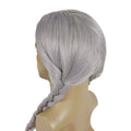Silvery Grey Braided Wigs for Men Synthetic Hair Long Gray Wig Dreads Halloween Costume for Man Willie Nelson Wig Braid 32 inch