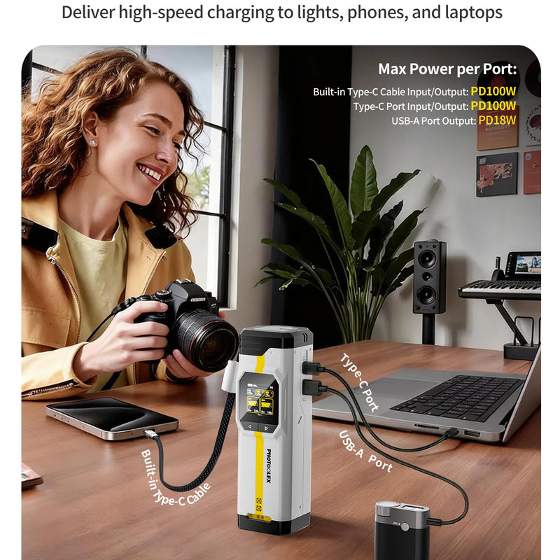 PHOTOOLEX BB Series Camera Battery Charger Fast Charging Portable Storage Box Suitable For Sony Canon Nikon Fuji Battery Box ﻿