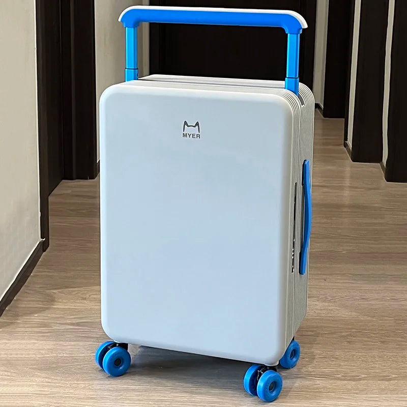 KLQDZMS 20"24Inch PC Suitcase Large-capacity Boarding Box Women's Trolley Case Men's Password Box with Wheels Rolling Luggage