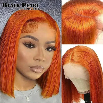 Black Pearl Ginger Lace Front 100% Human Hair Quality | SAMAG