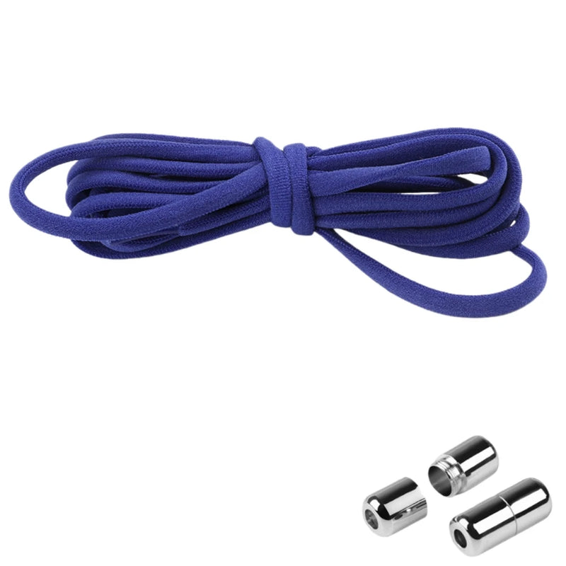 1/2/4 pairs Semicircle No Tie Shoelaces Elastic Sneakers shoelace Metal Lock Lazy Laces for Kid and Adult One size fits all shoe