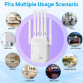 Dual Band Wifi AmplifierAC1200/AC300  2.4G/5G Repeater Network Expander Range Extender Wireless Router Signal Booster