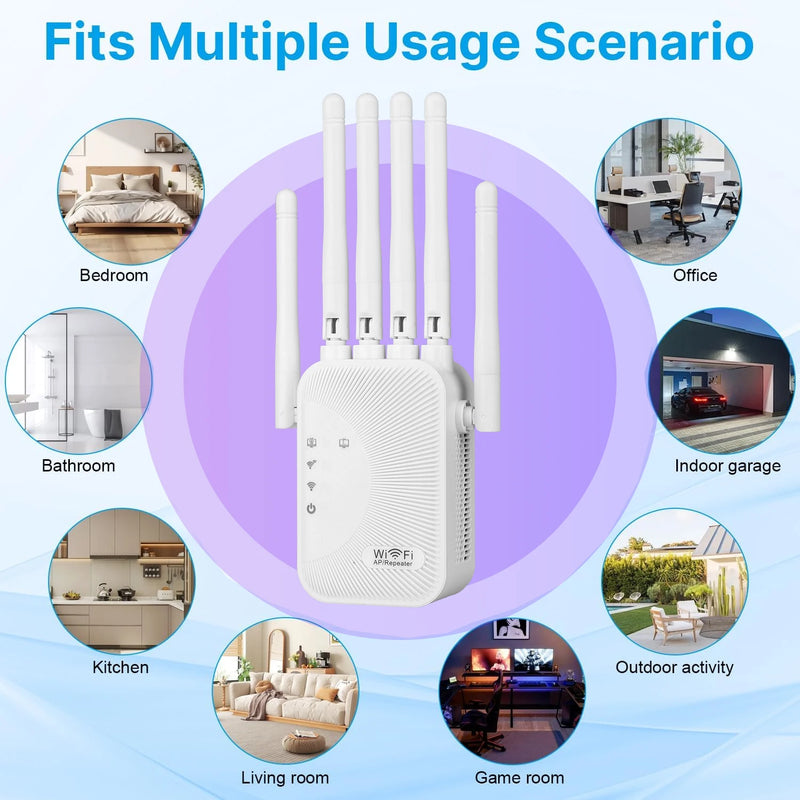 Dual Band Wifi AmplifierAC1200/AC300  2.4G/5G Repeater Network Expander Range Extender Wireless Router Signal Booster