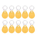5YOA 10pcs 125KHz T5577 Keyfobs Rewritable Duplicate Tag 5200 Proximity Copy Access Card ID Token Ring RFID Cloner Keychain