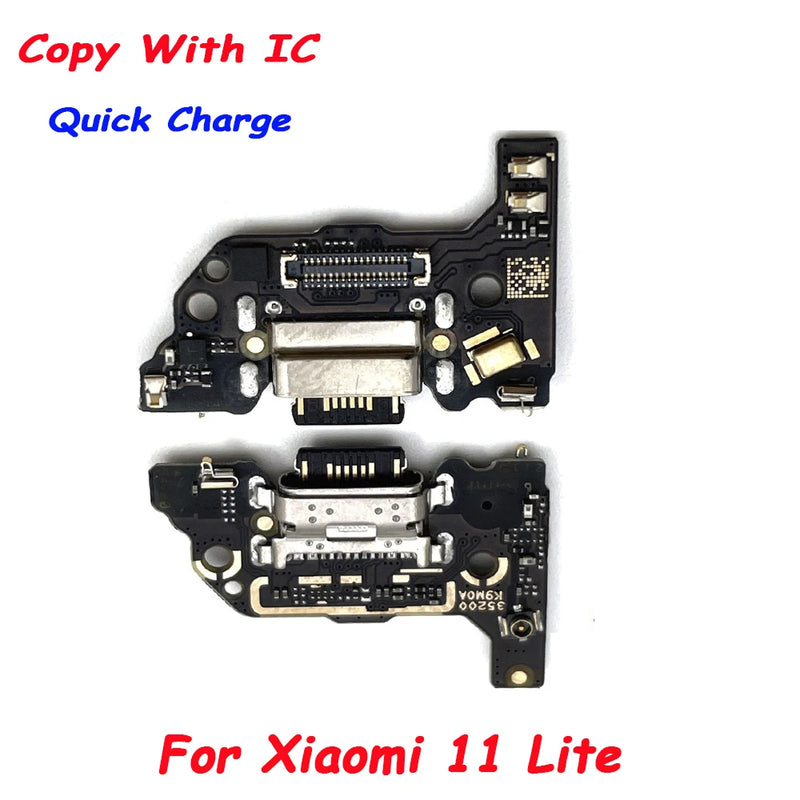 New For Xiaomi 10T 9T 10 11T Pro 12T 10 Lite USB With Micro Charging Port Charger Dock Flex Cable With IC Microphone Board