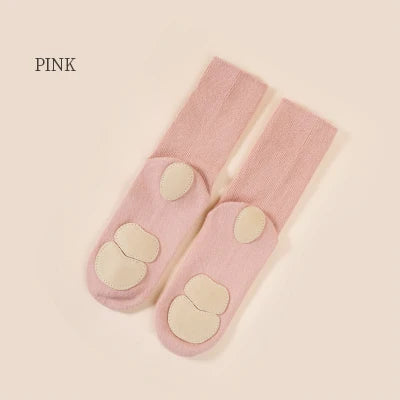 Unisex Kids & Adults Crew Length Non Slip Grip Dance Socks Girls Breathable Socks for Ballet Modern Yoga Dance Training
