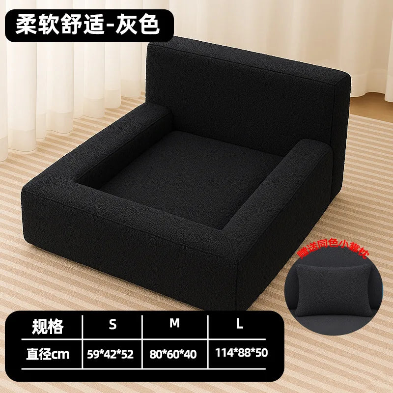 Orthopedic Luxury Dog Bed with Sides-Dog Sofa Bed for Medium Dogs Supportive Foam Pet Couch with Removable Cover Outdoor Use