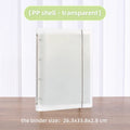 A4 Ring Binder 4-Hole Student Exam File Holder, Office Document Organizer with Detachable & Replaceable Inserts