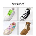 Cotton Shoelaces 1CM Width Flat Shoe laces Tennis Sneakers Shoelace 80/100/120/140/160CM Laces for Shoes Accesories 1Pair