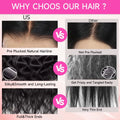 250% Density 34 Inch Hd Lace Front Wigs Human Hair 13x4 Body Wave Lace Front Wigs Human Hair Pre Plucked Glueless Black Wig Natural Black Wig For Women