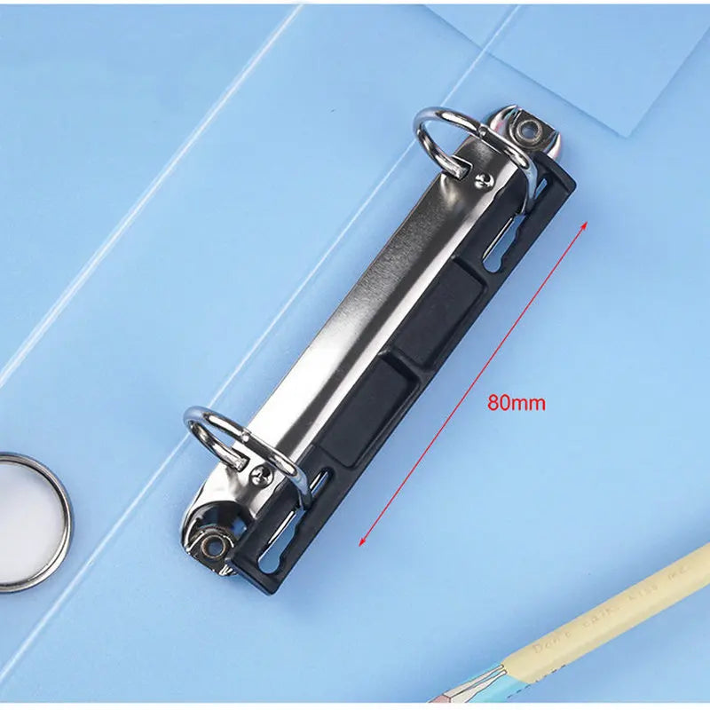 Clear Plastic Files A4 Binder 2-Rings Folder For Documents A4 Paper File Organizer 2-Ring Binder A4 Filing Cabinet