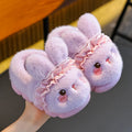 Women's Cotton Slippers Winter Indoor Home Warm and Velvet Household Parent-Child Wool Cotton Shoes Women Wear Outside Winter
