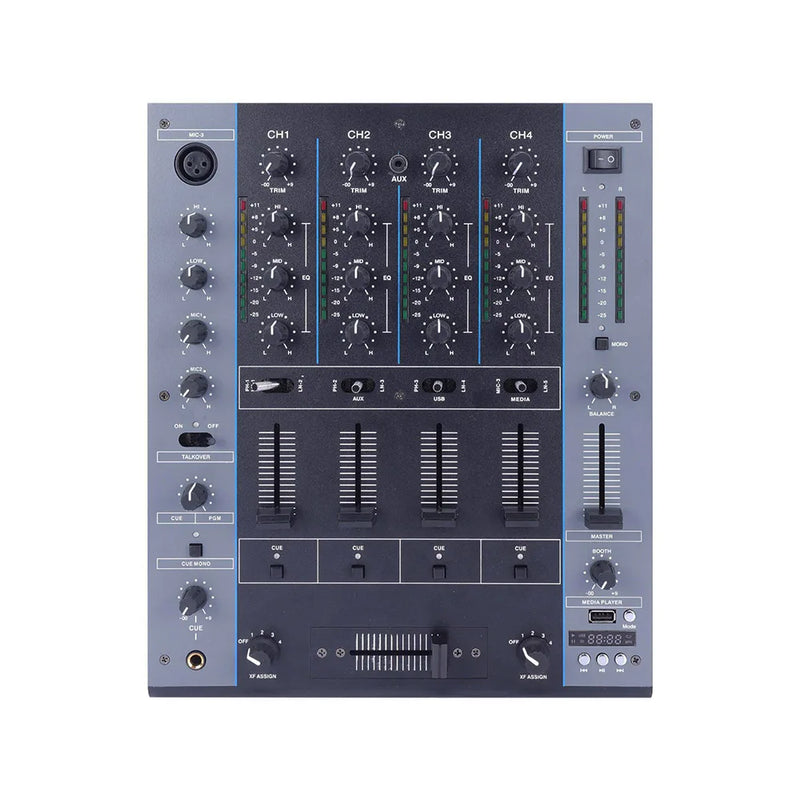 FLALWREO M4000 Professional Mini DJ Controller for Club Disco Home Audio Power Mixer Console Mini Speaker Use