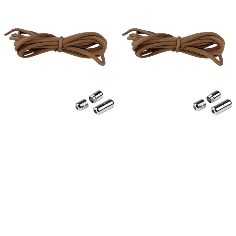 1/2/4 pairs Semicircle No Tie Shoelaces Elastic Sneakers shoelace Metal Lock Lazy Laces for Kid and Adult One size fits all shoe