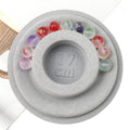 1PC 8.5-10.3cm Flocked Bead Board Bracelet Beading Organizer Artistry Tray Design Tool For DIY Jewelry Handmade Making Tools