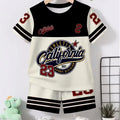 Boys Summer Outfit Short Sleeve T-Shirt + Set Black White | SAMAG