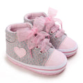 0-18M Baby Shoes Infant Pre-Walker Shoes, Cute Pink Theme Casual Flat Shoes, Soft Sole Lightweight Comfortable for Girls