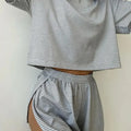 Women's Striped Pajama Set Summer Short-Sleeved T-Shirt | SAMAG