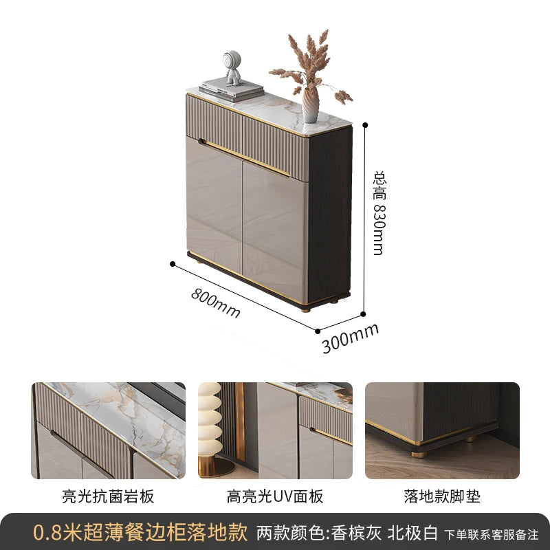 Water Proof Design Storage Cabinet Narrow Standing Kitchen Sideboard Cabinet Drawers Entryway Meuble De Rangements Decoration